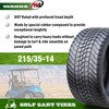 WANDA 215/35-14 Golf Cart ATV Tires 4 Ply 215/35x14 14009