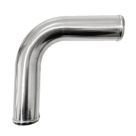 Haturmyko OD 3" (76mm), Leg Length 6" (152mm) 90 Degree Aluminum Elbow Intercooler Pipe 3 Inch Intake Tube Bend Universal Straight Joiner Polished