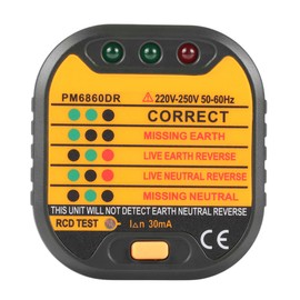 50-60Hz Automatic Electric // Socket Tester for Home PM6860DR