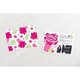Set of "Sangria Slushy" Real Estate Recipe Cards | Envelopes Included M89-M003