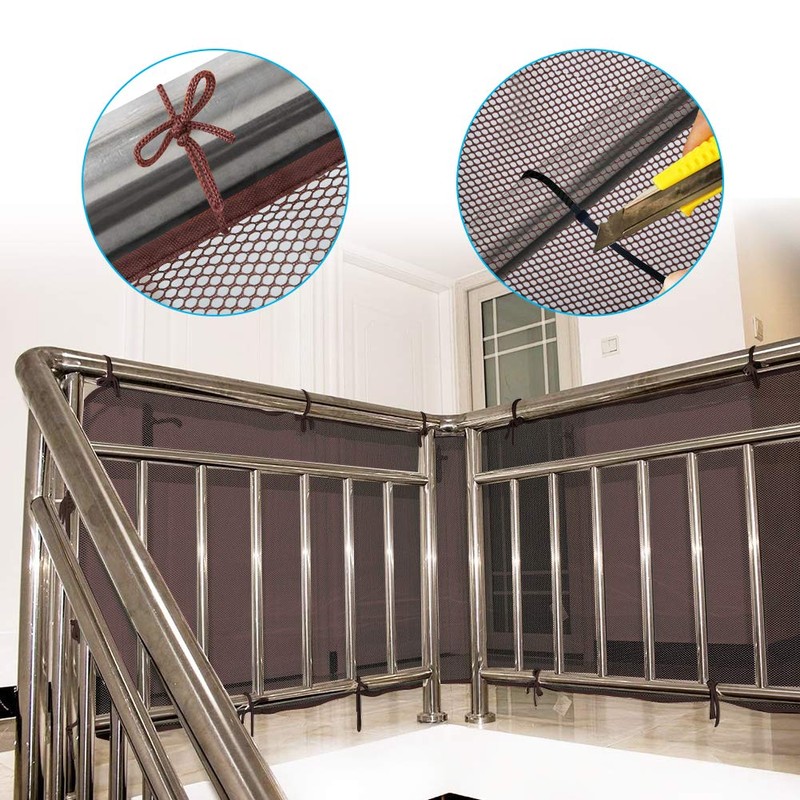 Revanom Child Safety Net, Balcony, Patios and Railing Stairs Netting,