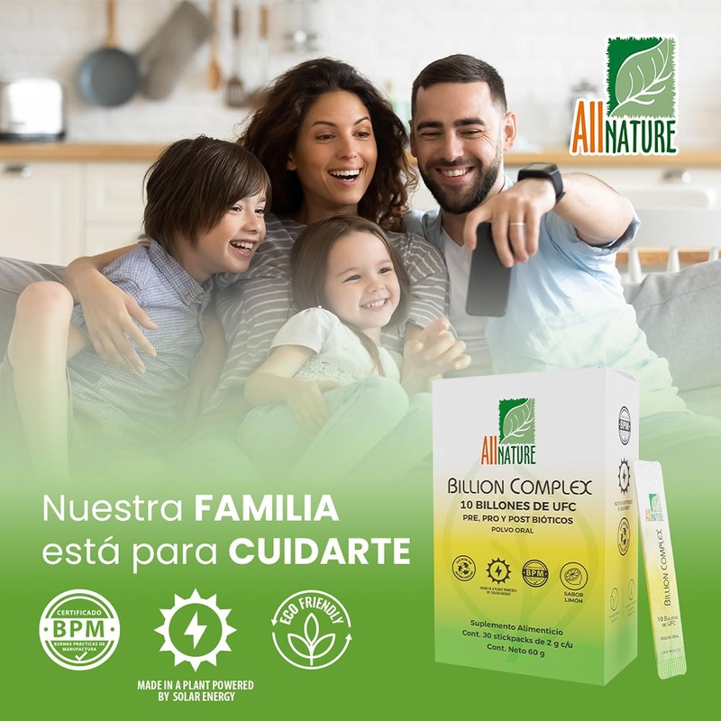 All Nature Billion Complex, Probióticos 10 Billones, Pre, Pro y