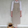 Linen & Cotton KAMI Kitchen Apron Cooking Apron for Women