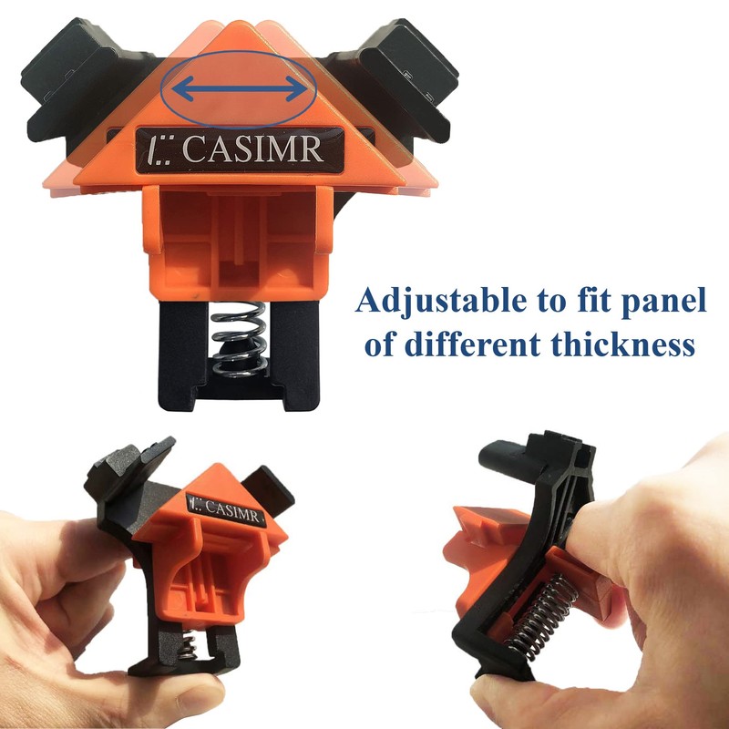 C CASIMR 90 Degree Corner Clamp, 4 Pack Adjustable Single