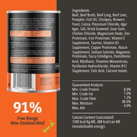 CountryPet Naturals Premium Beef Dog Food, 13oz Cans - Grain-Free, High-Protein, Humanely Raised, Antibiotic- & Hormone-Free, Complete & Balanced Nutrition for All Life Stages (1 Tray of 9 Cans)