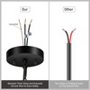 BoostArea Black Pendant Lights Kitchen Island, 10.6" Large Metal Shade