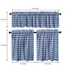 COTTON CRAFT Café Curtains - Tier Window Treatment Curtains -