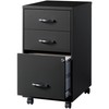 Lorell LYS SOHO 3-Drawer Organizer Cabinet, Black