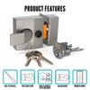 Standard Deadlocking Nightlatch, 40mm Backset, Complete with Rim Cylinder Lock