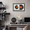 ccdcc 16.5x25 Vinyl Record Display Frame 1 Pack, Black Wooden