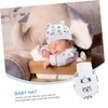 TOVINANNA Adorable Newborn Hat Set Scratch Glove Foot Cover Cotton