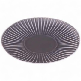 Takumikaze Arita Ware Plate, 7.1 inches (18 cm), Shigi Gray Plate, Medium, Made in Japan