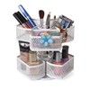 Nifty 2-Tier Cosmetic Organizing Carousel - White Powder Coat Finish,