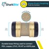 SharkBite 2 Inch Coupling, Push to Connect Brass Plumbing Fitting,