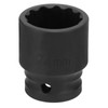 sourcing map 12-Point Impact Socket 1/2 Inch Drive 24mm Metric