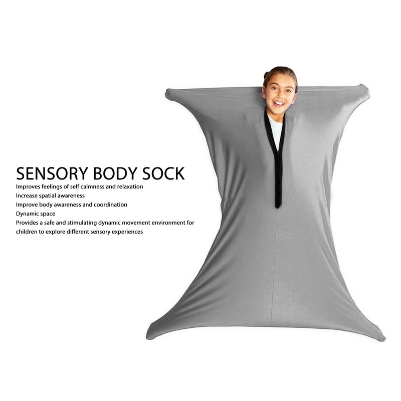 Dynamic Movement Sensory Sock Grey Self Calming Movement Sensory Body