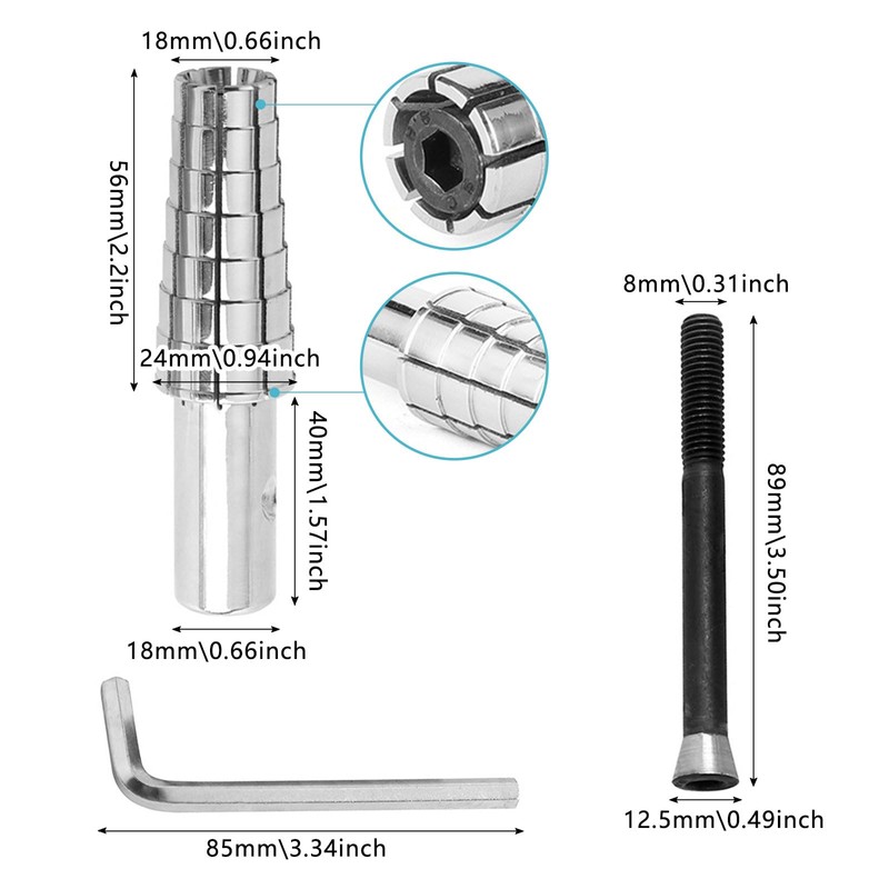 SANTUO 3pcs Ring Stretcher Tool Kit 7-14 Expanding Ring Mandrel
