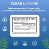 Natural Cure Labs Clean L-Lysine 600mg, 120 Capsules | Vegan,