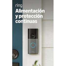 Videotimbre cableado Ring (último modelo): Retinal 2K con video gran angular, zoom mejorado de hasta 6x y audio bidireccional (gris moteado)