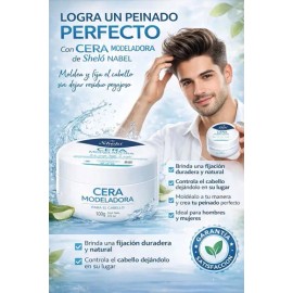 Pack 4 Cera Modeladora Para El Cabello 100g Shelo Nabel