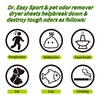 Dr.Easy SPORTS & PETS ODOR REMOVER Fruits Fresh Dryer Sheets,200