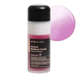 Mary&May Vegan Blackberry Cream Essence | Milky Essence Toner | Intensive Feuchtigkeit | Koreanische Hautpflege | Stärkt die Hautbarriere | Straffend & Aufpolsternd (140 ml/4,73 fl. oz.)