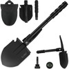 iunio Folding Survival Shovel, Military-Grade Entrenching Tool, Collapsible Emergency Shovel