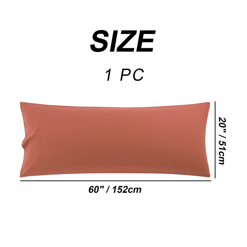 sourcing map Body Pillow Case, Microfiber Pillowcases Weave for 90
