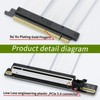 GIGA-MEGA PCIe 5.0 X16 Riser Cable GPU Extension Cable GEN5