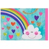 Rachel Ellen Girl Age 9 Today Birthday Card - Rainbow