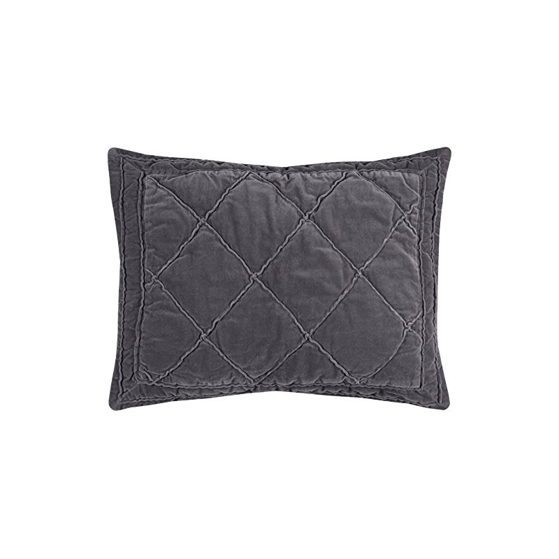 Rizzy Home Collin Sham, King Size, Anthrazit