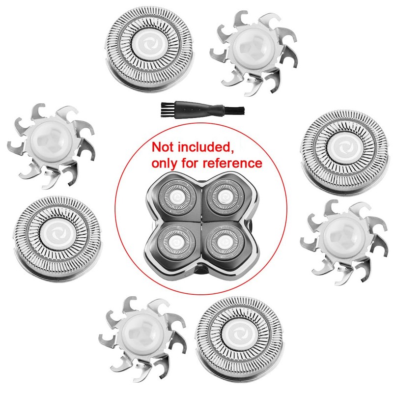 MAWAER - 4 cuchillas de repuesto para afeitadora de calavera
