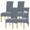 Lellen Waterproof Chair Covers Set of 4 - Stretch XL/Oversized