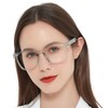 AEZUNI Oversize Square Reading Glasses for Women Oversized Trendy Large