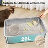 MIXJOY Stainless Steel Cat Litter Box, Extra Large Litter Boxes