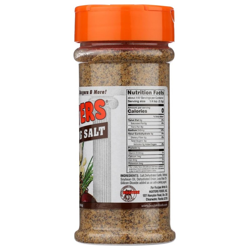 HOOTERS Seasoning Salt 6.5 OZ