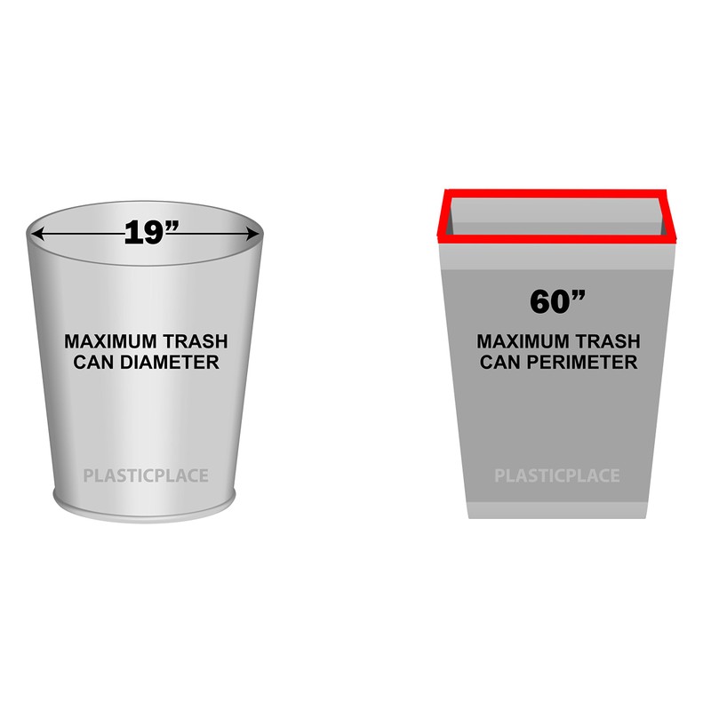 Plasticplace 20-30 Gallon Trash Bags │ 1.2 Mil │ Green