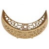 Ramadan Tray Moon Shape Large Capacity 11.8x8.3x3.1in Decorative Iron Serving