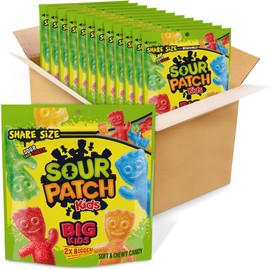 SOUR PATCH KIDS Big Kids soft and chewy Candy, 12 - 12 oz Bags