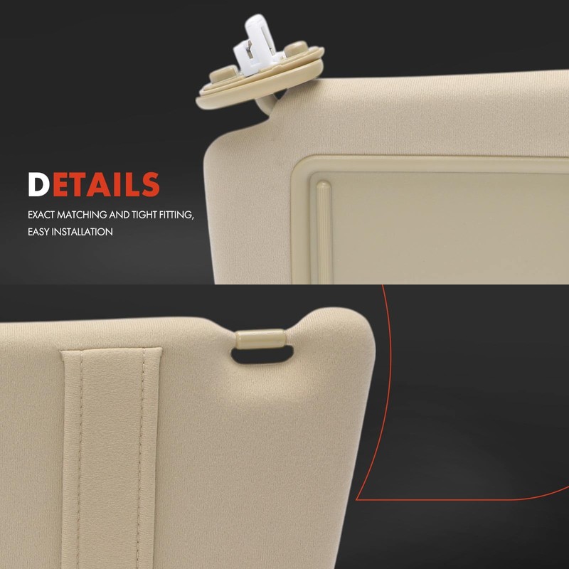 A-Premium Left & Right Sun Visor Compatible with Toyota Venza