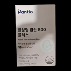 Panthio Activated Folic Acid 800 12g x 2 / 판티오 활성형 엽산 800 12g 2개
