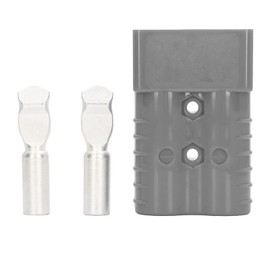 Garosa Forklift Plug 350A 600V Battery Quick Disconnect Connector Plug Battery Power Connector with Dust Proof Rubber Plug for Car Boat Forklift (Grey)