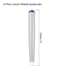 QUARKZMAN 3 Pack Touch Infrared Screen Pen Whiteboard Optical Stylus Pens for Smart Board Education Electronic Whiteboard Presentations, Blue