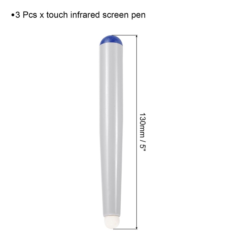 QUARKZMAN 3 Pack Touch Infrared Screen Pen Whiteboard Optical Stylus