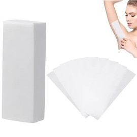 Samcos Brazilian Wax Hair Removal Cut Paper Disposable Wax Removal Sheet Strip Sheet 100 Sheets for Hair Removal Unwanted Hair Treatment Paper Wax Eyebrow Wax Full Body Face Beard Face Eyebrow Unisex