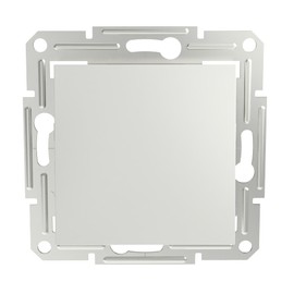 Schneider Electric Asfora EPH0270121D Switch 2-Pin Flush-Mounted 10 AX, Plug-In Terminals, White