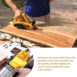 VKQ 3-1/4 Inch 82mm TCT Carbide Planer Blades Replacement for Makita 1900B KP0800，DeWalt DW6655 D26676 DW680 and Most Hand-Held Planer （4 pcs）