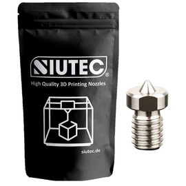 SIUTEC® V5 V6 Premium Nozzle/Nozzle, 0.5 mm, Titanium Alloy/Titanium Alloy, 1.75 mm Filament, 3D Print, i3, i3 Mega S, Chiron, 4MAX, Vyper, Kobra, Kobra Max, E3D V5 / V6 Hotend