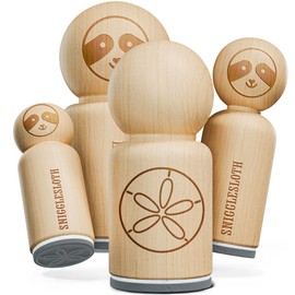 Sand Dollar Sea Urchin Ocean Beach Outline Rubber Stamp for Stamping Crafting Planners - 3/4 Inch Small