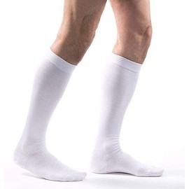 Allegro Unisex 20-30 mmHg Essential 111 Cotton Compression Sock - Calf High, Walking Support Sock, Compression Athletic Sock